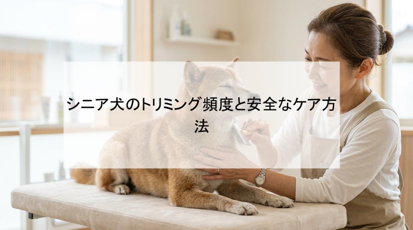 シニア犬のトリミング頻度と安全なケア方法