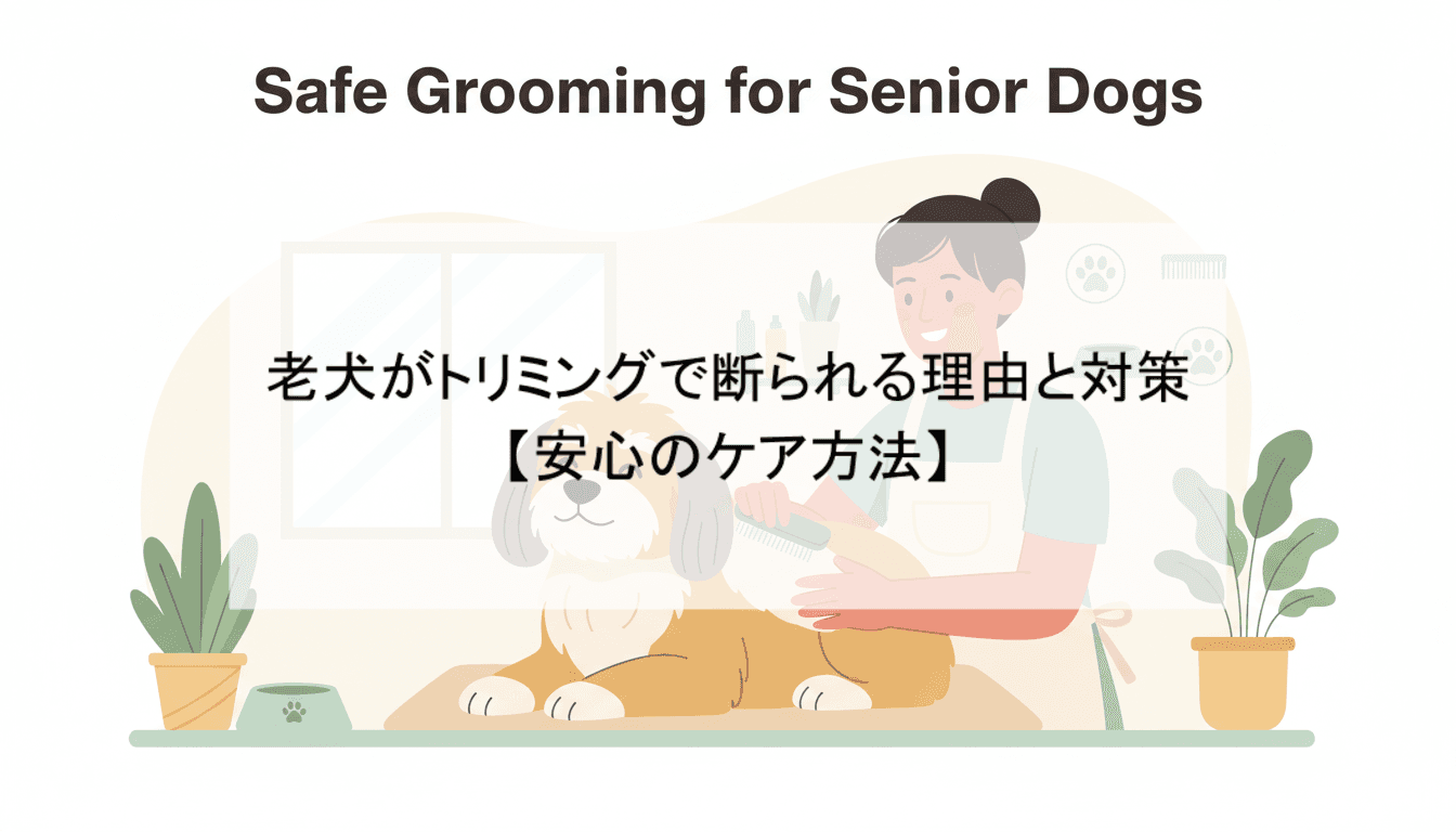 老犬がトリミングで断られる理由と対策【安心のケア方法】