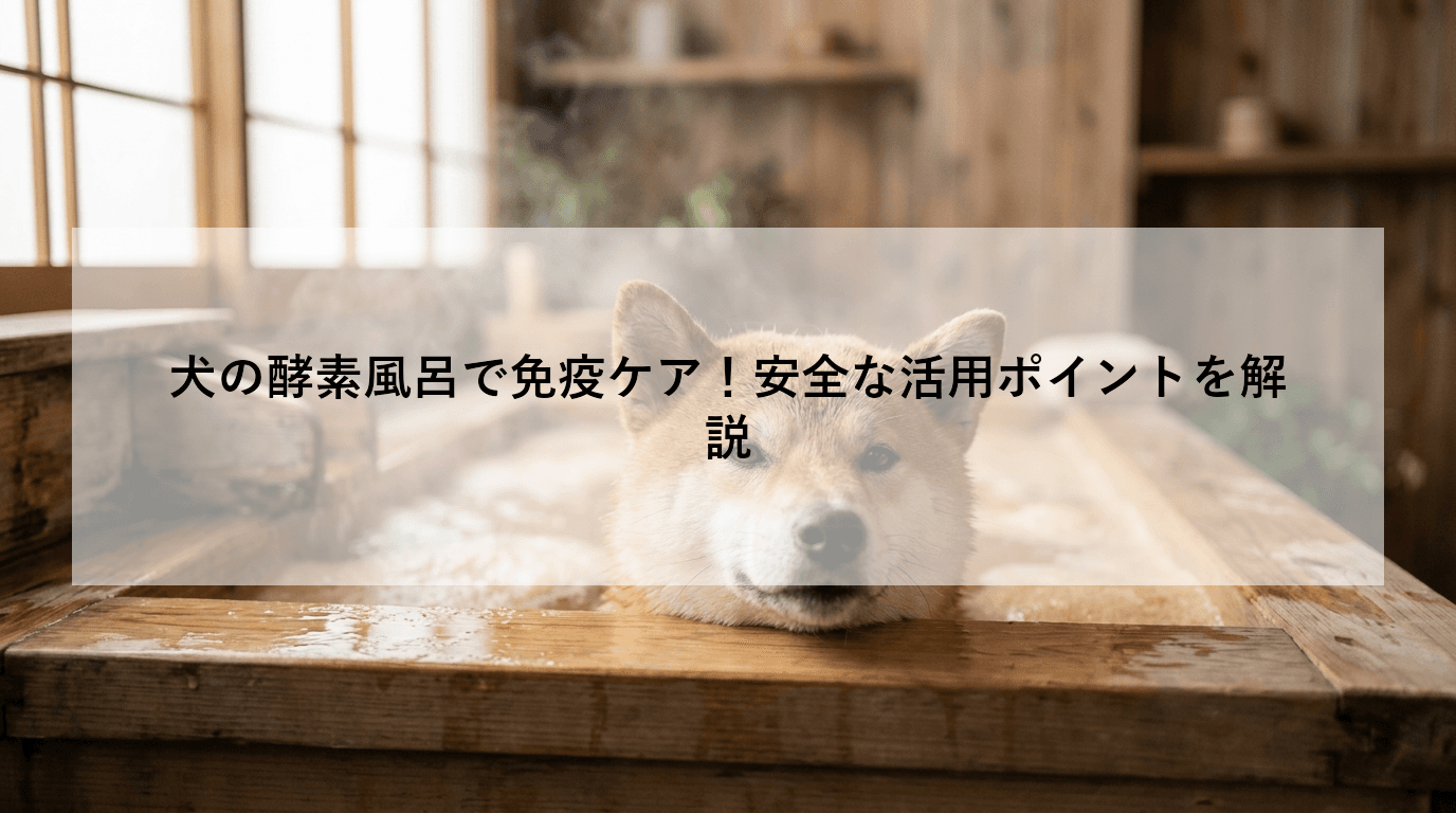 犬の酵素風呂で免疫ケア!安全な活用ポイントを解説
